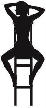 silhouette of a female meditating