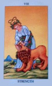 rider waite tarot deck strength card