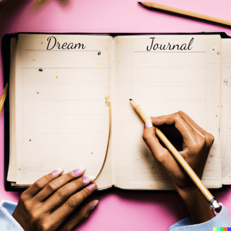 writing in a dream journal